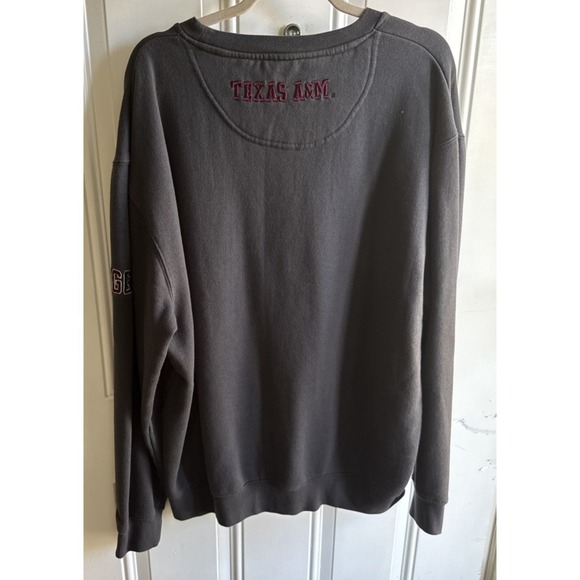 Colosseum Texas A&M Mens Size 2XL Heavy Vintage Multi Patch Sweatshirt Gray - Picture 4 of 9